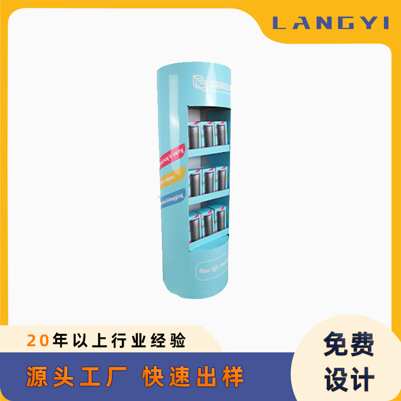 雪弗板陈列展示架 KT板商超零食化妆品多层亚克力落地纸展架工厂