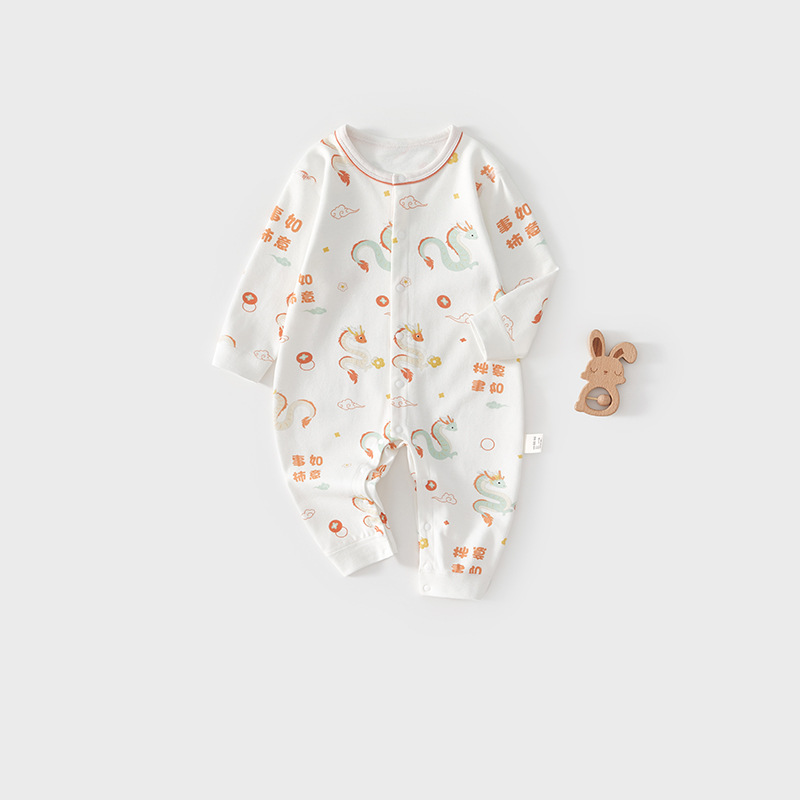 Uniformes de bebés de algodón chino de otoño ropa de escalada recién nacida para niños y niñas pijamas de manga larga sin hueso