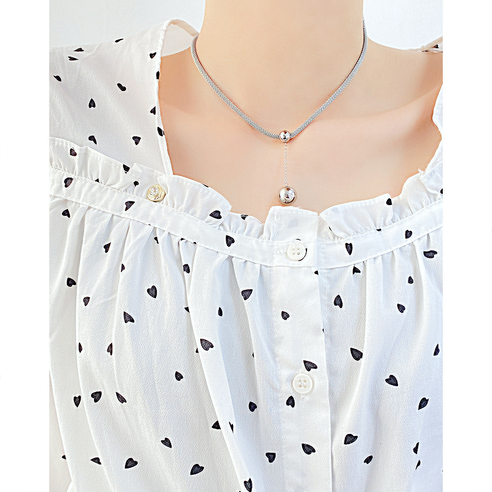 Simple Style Geometric Stainless Steel Necklace Plating Stainless Steel Necklaces