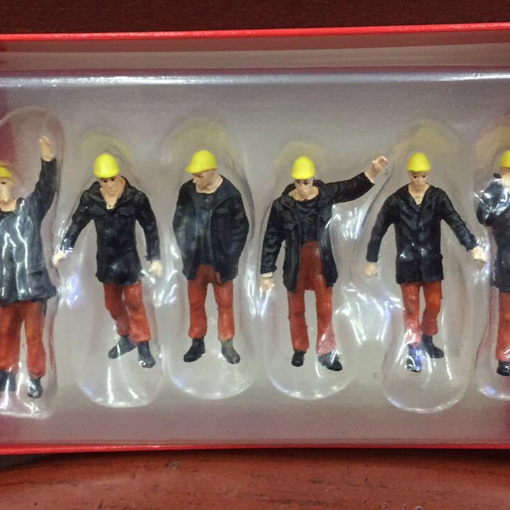 Comercio exterior 1:50 vehículo de ingeniería escena de juguete muñeca sitio escena accesorios trabajador muñeca escena personaje