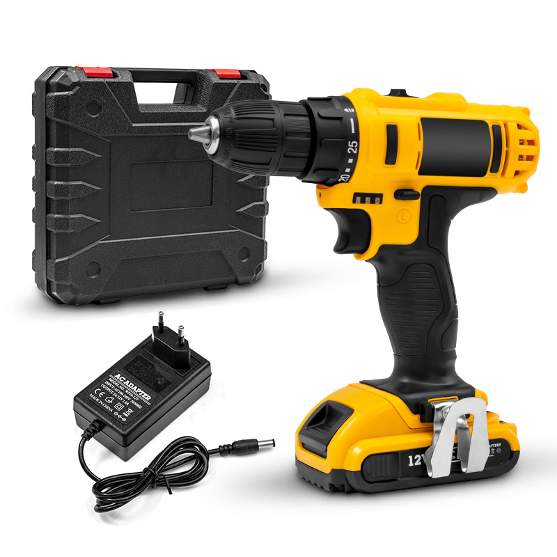 Taladro eléctrico de litio transfronterizo inalámbrico dewei serie taladro de mano taladro eléctrico de litio destornillador eléctrico traje hogar DIY