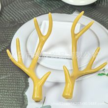 塑料仿真鹿角圣诞鹿角龙角头饰diy饰品配件材料发箍卡森女系配件