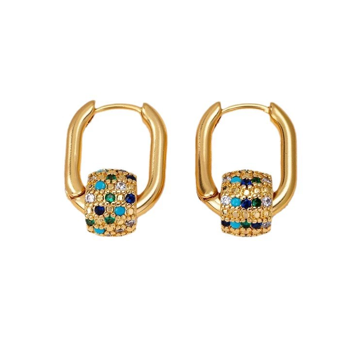 Ретро универсальные модные серьги, европейский стиль, простой и элегантный дизайн