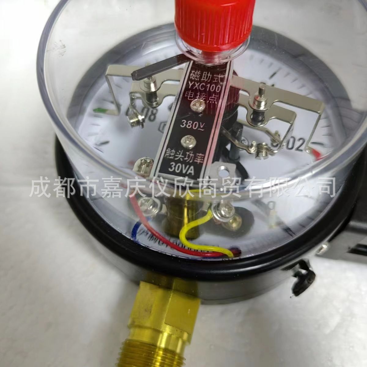电接点负压表YXC-100 上海荣华-0.1-0mpa 磁助电接点真空表