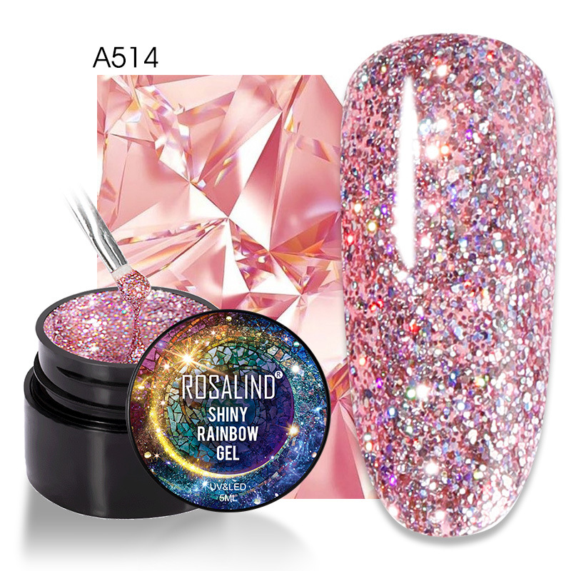 Rosalind transfronteriza pequeñas latas flash pegamento esmalte de uñas 5ml Barbie pegamento esmalte de uñas pegamento fototerapia pegamento esmalte de uñas pegamento