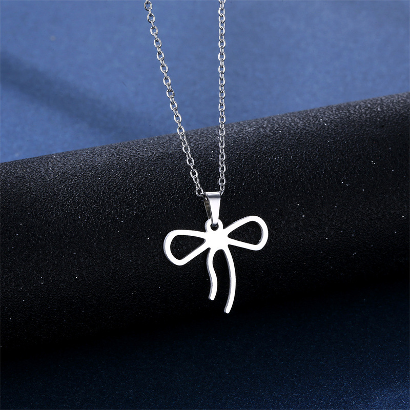 Womenu0027S Simple Style Geometric Stainless Steel Titanium Steel Pendant Necklace Jewelry Sets