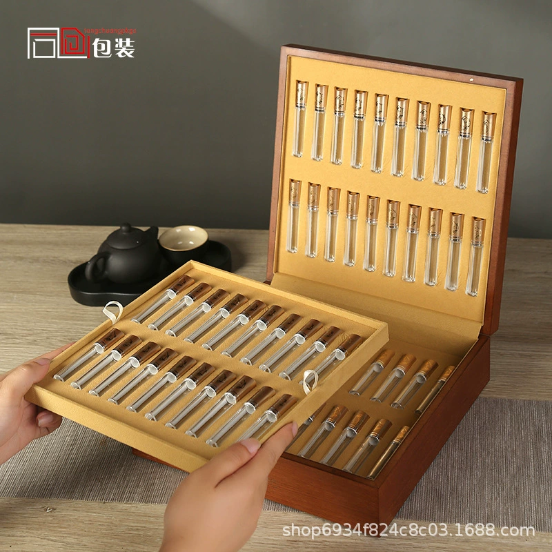 Новый сухой кордицепс упаковочная коробка высокого класса пустая подарочная коробка 20/40/60 шт Narqu Cordyceps sinensis подарочная коробка деревянная коробка