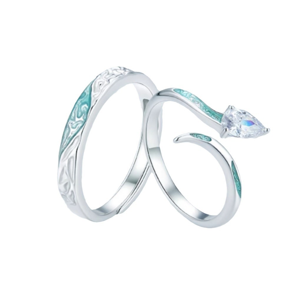 스네이크 커플링은 심플하고 다재다능하며 우아하고 고급스러운 반지입니다. 황도대의 남자친구와 여자친구를 위한 독특하고 가볍고 럭셔리하며 틈새시장에 어울리는 반지입니다.