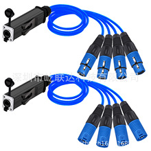 RJ45 to Audio 4 Channel 3Pin XLR Extender Multi Network