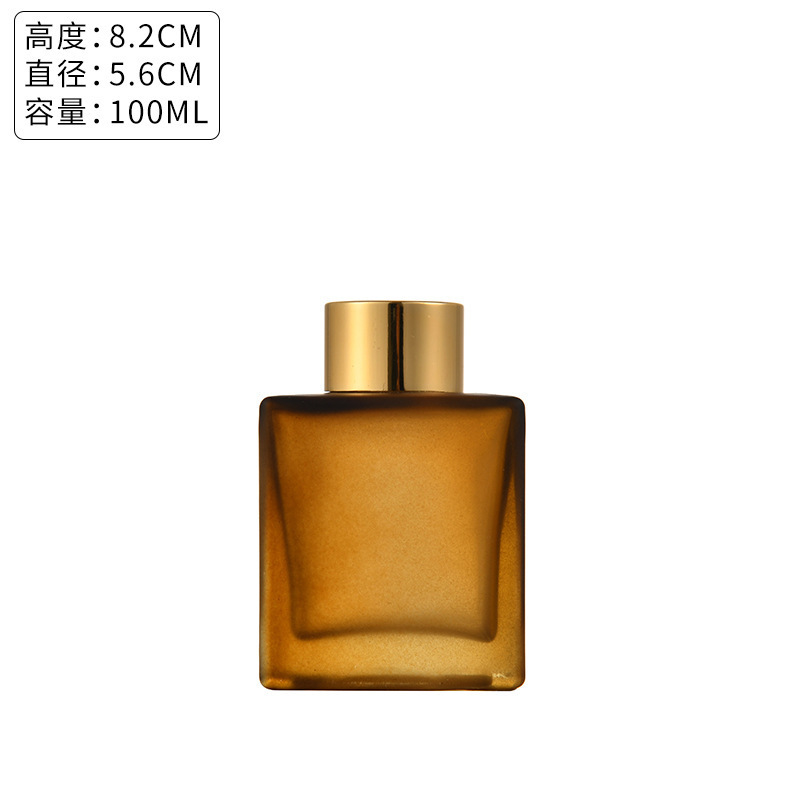 정사각형 100ml 갈색;-