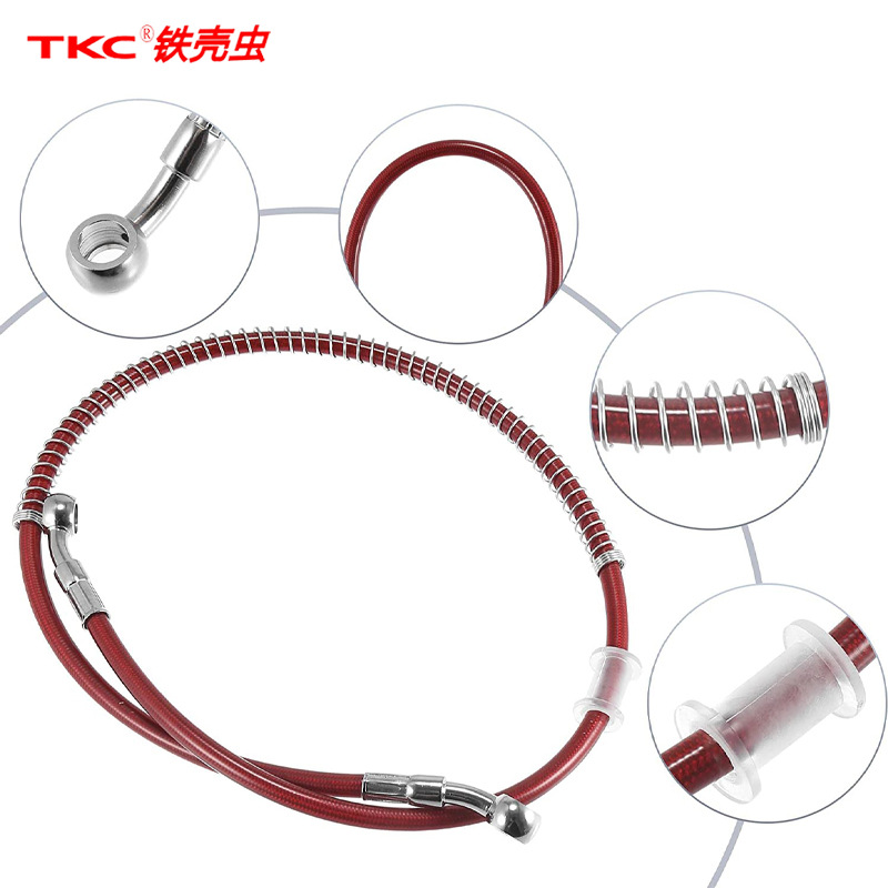 Teflon Electric Vehicle Brake Oil Pipe Motorcycle Brake Oil Pipe 10mm Front and Rear Brake Integrated Hydraulic Oil Pipe