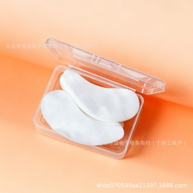 新店包邮 100片300片盒装 月牙形眼贴膜亲肤棉无纺布眼膜纸眼膜贴