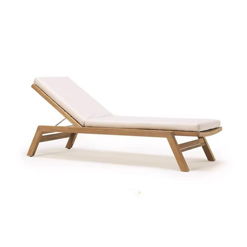 Cama de teca al aire libre patio villa piscina sillón jardín al aire libre alojamiento balcón arena impermeable madera maciza cama