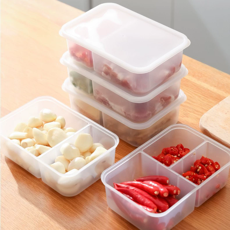 frozen refrigerator, fresh, transparent soft cover, storage box, side dishes preparation, non -skewed flavor superimposed category ingredient box