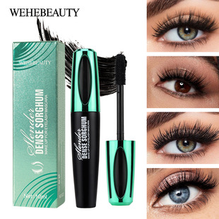 Cross-Border Wehebeauty Mascara, Thick and Long, Waterproof, Curling, Smudge-Proof, Long-Lasting 4D Eyelashes, Waterproof and Durable