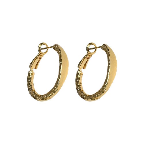 Minimalist Shattered Silver Circle Earrings 2025 High-End Hoop Earrings Unique Design Women's Earrings