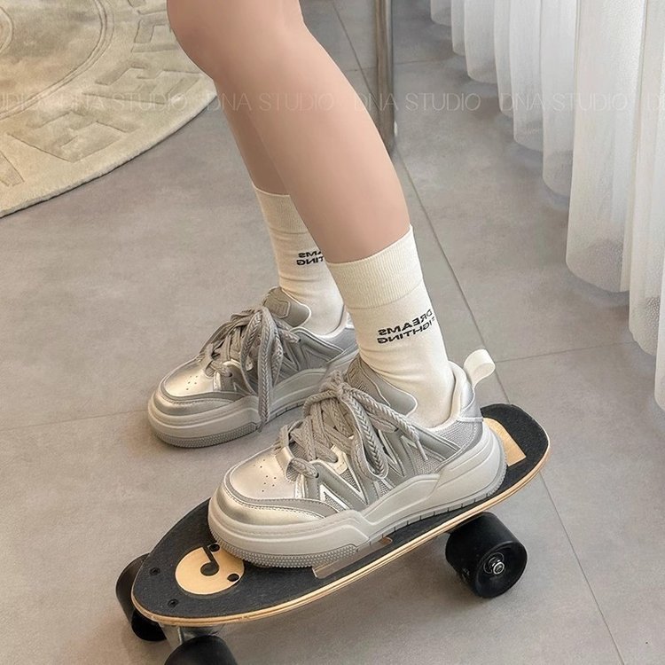 Versatile Women's Thick Soled Casual Sports Shoes For Spring_voghion.com