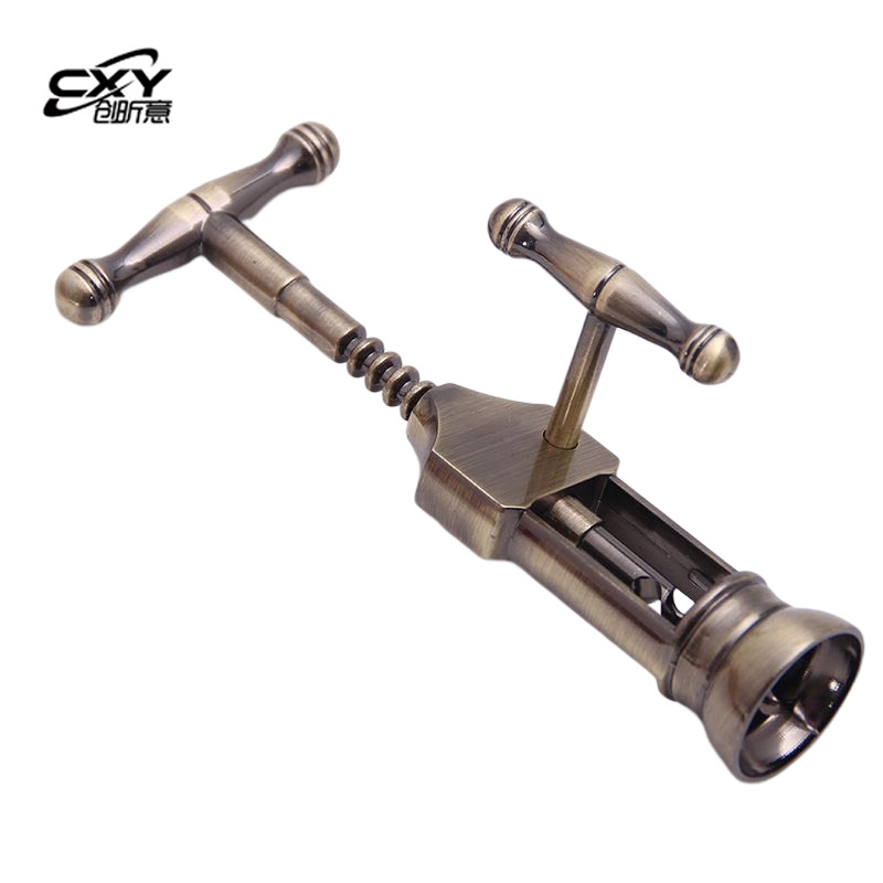 禮盒裝紅酒開瓶器復古鋅合金葡萄酒開蓋器紅酒多功能啟瓶器批發