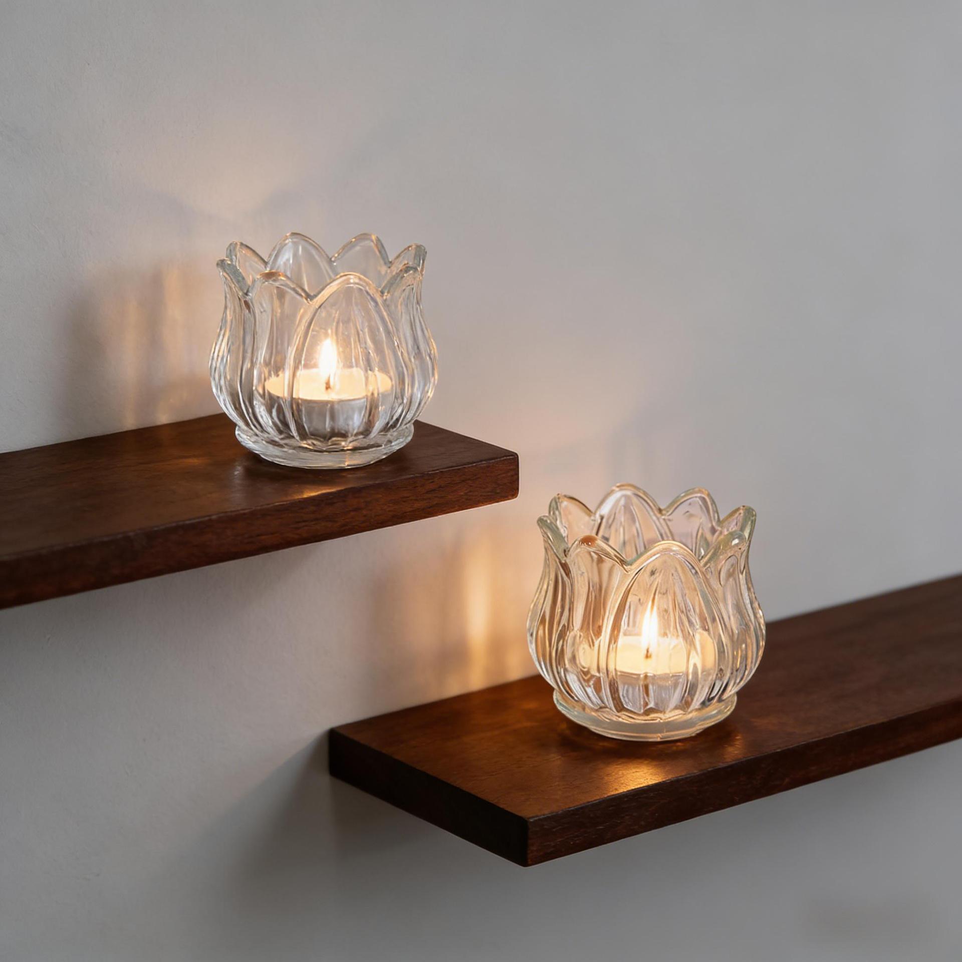 Portavelas para aromaterapia, material de vidrio grueso, decoración para el hogar, vaso para vela perfumada, tapa de vidrio, lujo discreto.