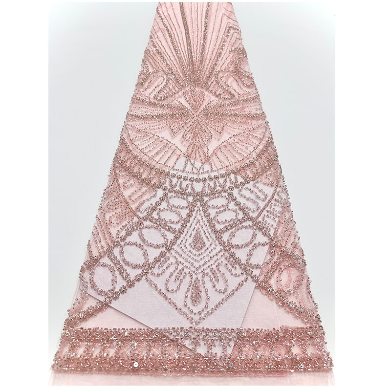 Bordado de tubo de perlas francés, tela de bordado de perlas, vestido de boda, vestido de banquete, tela de encaje pura y elegante image 4