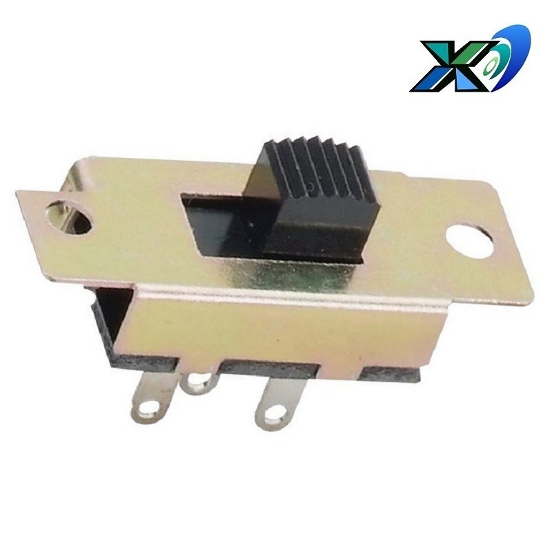 正拨2档拨动开关大功率 单排2位滑动开关 大电流二档拨码开关3脚