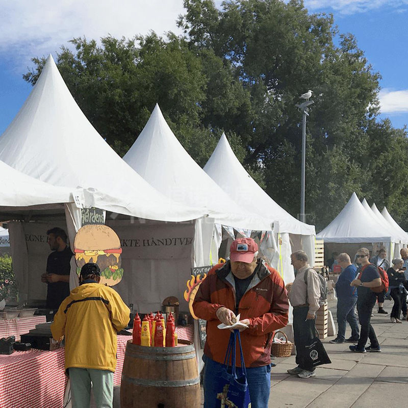 5x5m宝塔帐篷 铝合金尖顶篷房 安装方便 厂家供应 一件起订