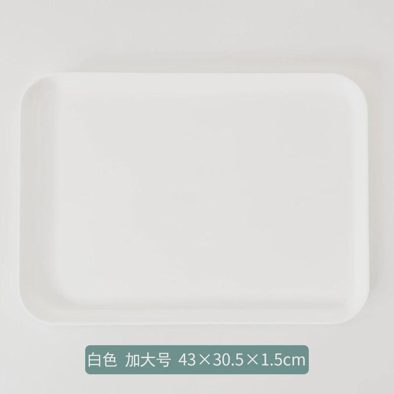 2 Size Plastic Fruit Dessert Tray Desktop Food Storage Plate