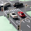 Road scene road city road intersection intersection road market market view sand table micro -shrinkage landscape 1: 100