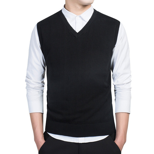  Autumn/Winter Hooded Men's Knit Sweater Casual Men's Slim Fit Sweater Men's New V-Neck Men's Shirt