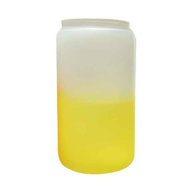 Taza de vidrio de transferencia de calor de 12oz de sublimación Taza de vidrio esmerilado Mason Taza de revestimiento Taza de vidrio con tapa de bambú