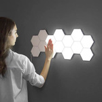 Новый соты свет LED обесцвечивать яркий обесцвечивать улей свет количество маленькая лампа фон стена декоративный свет