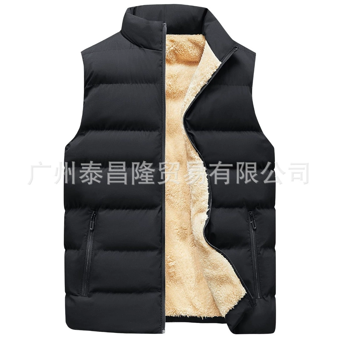 Европейский и американский мужской хлопковый жилет, осенне-зимний бархатный повседневный жилет, мужской жилет большого размера, утолщенная и теплая мужская одежда