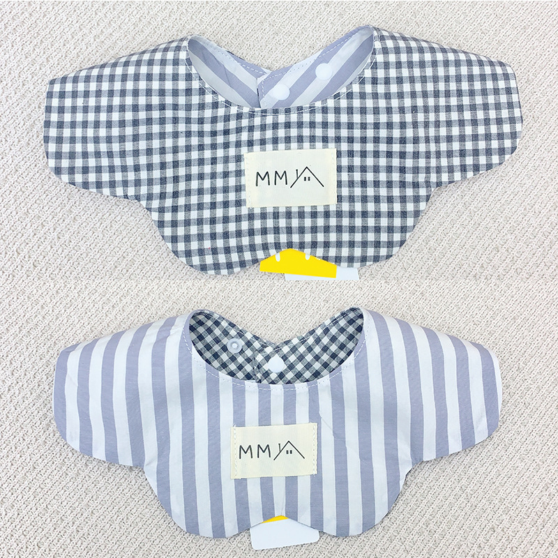 6韩系两用格子蓝条