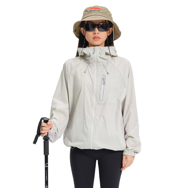 Cama de protección solar al aire libre, chaqueta de verano, ropa de protección solar para mujeres 2025, nueva ropa de piel ligera y transpirable anti-UV, hielo para hombres