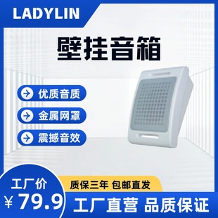 Classroom Corridor High-grade Exquisite Fixed Pressure Wooden Speaker Speaker Broadcast Background Music Indoor Wooden Sound Column