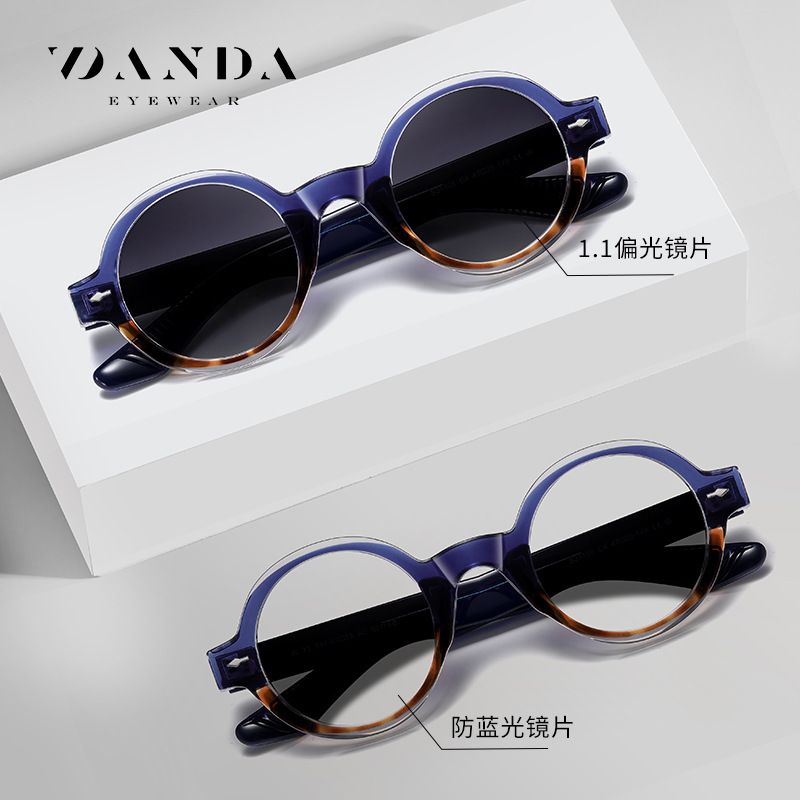 En stock europeo y americano transfronterizo placa gafas de sol s31108 retro redondo anti-azul gafas de luz de conducción gafas de sol polarizadas