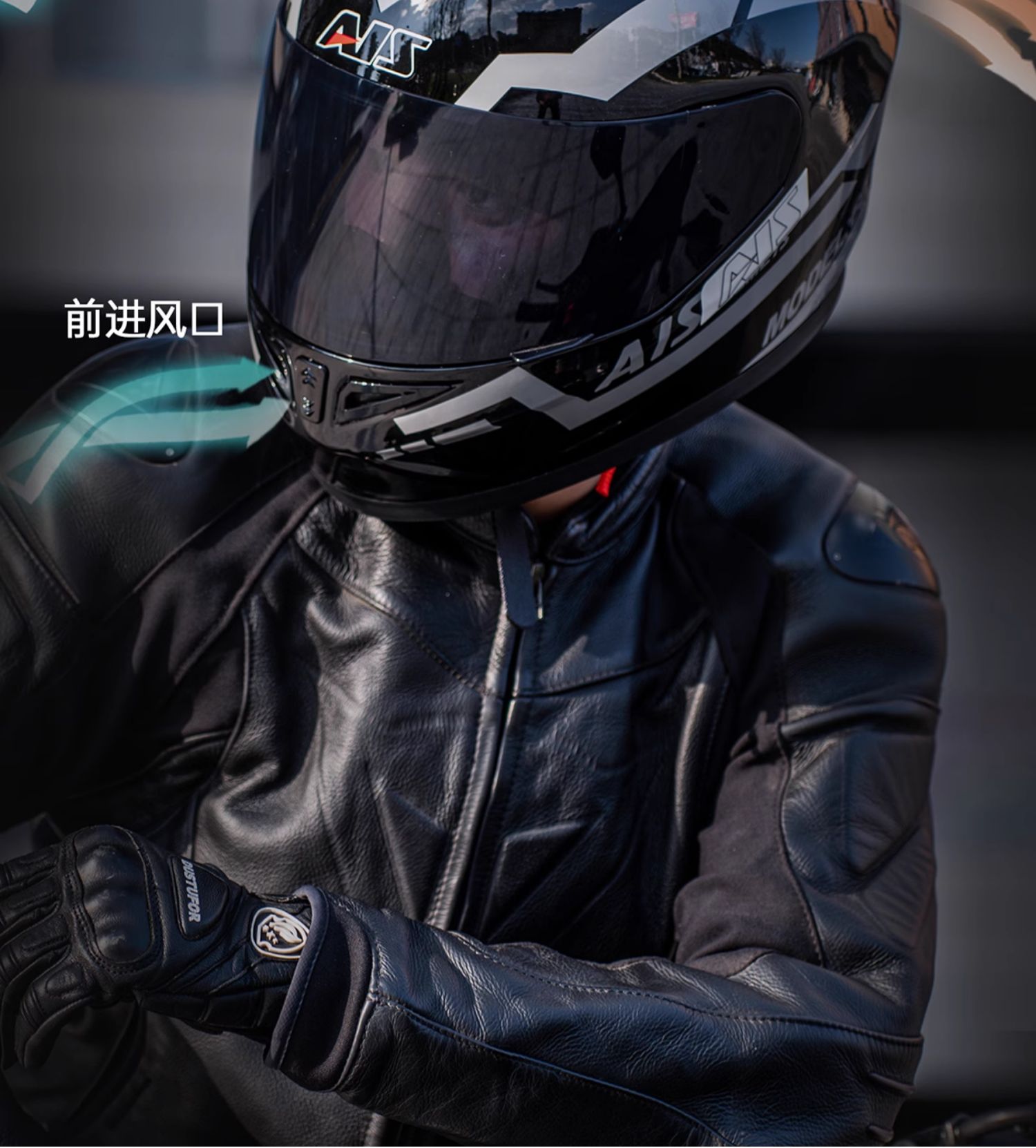 Motorcycle Helmet Full Face Winter Motorbike Helmet with Bluetooth