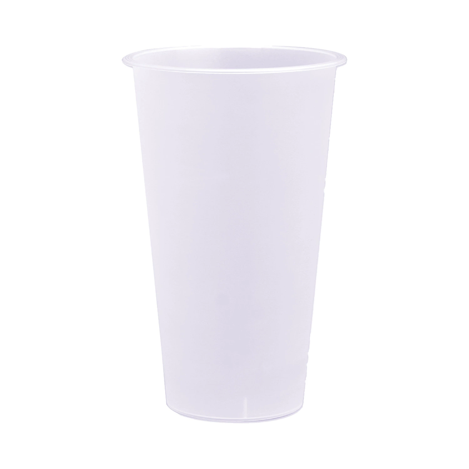 Matte transparent disposable hot and cold tea cup, coffee pack, 600 ml