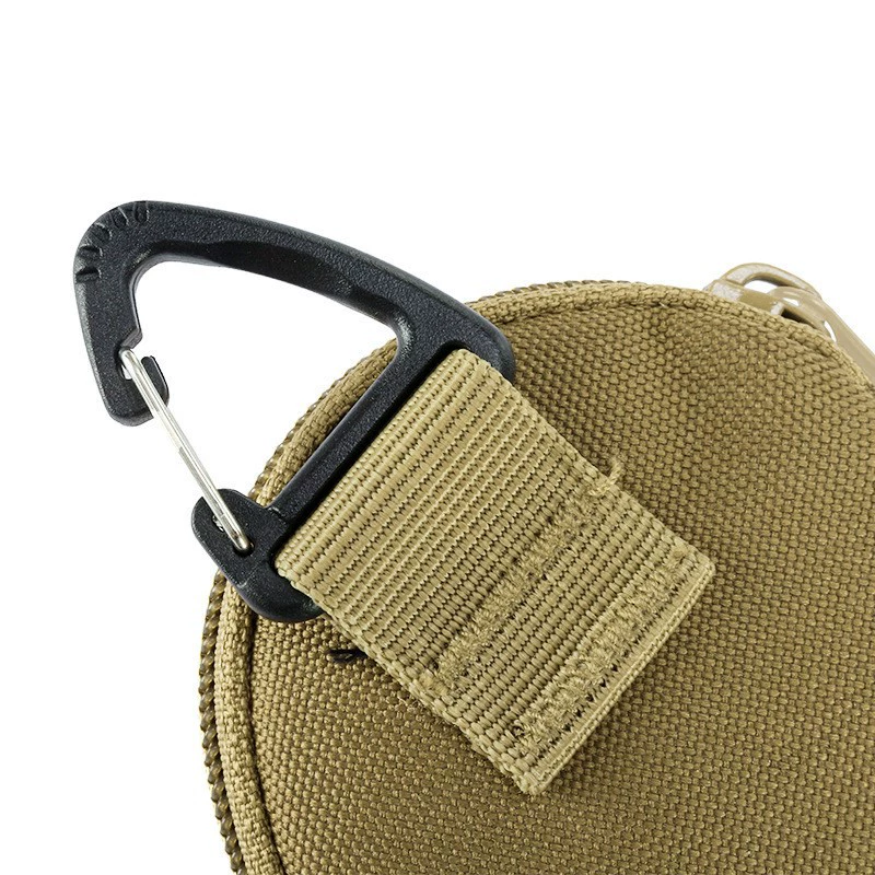 Outdoor triangle buckle circular parts bag headset bag U shield U shield with headset protection package