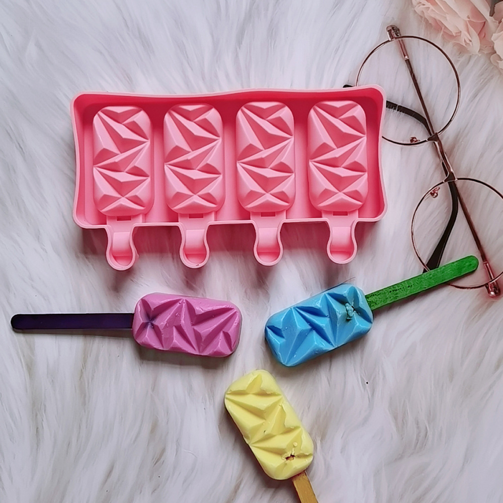 4 pequeños 44 molde de silicona pastel helado pudín molde de postre jabón utensilios de cocción