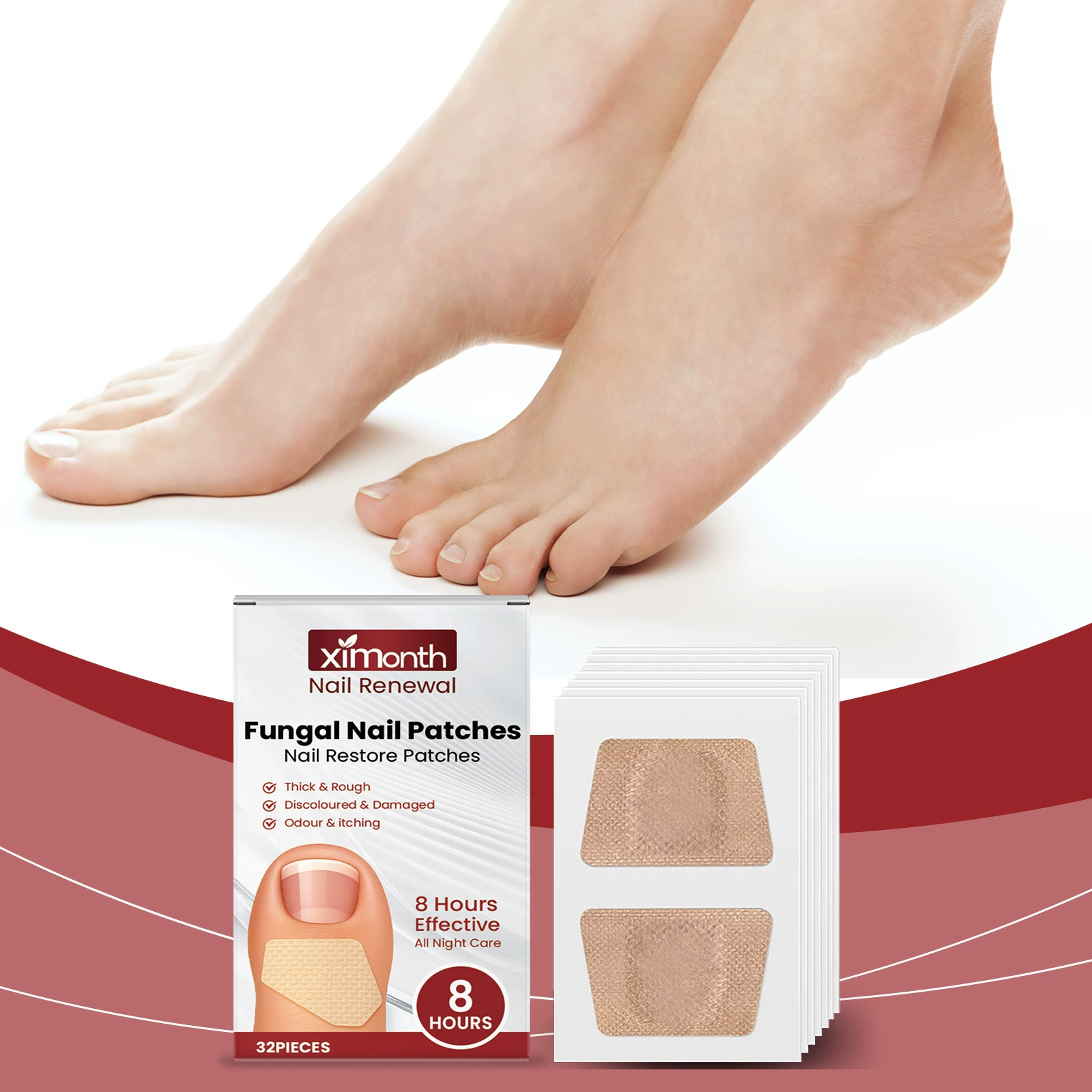Пластырь для ухода за ногтями Ximonth, ежедневный мягкий увлажняющий уход, внешний питательный уход, пластырь для ногтей