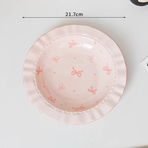 Tazón de cerámica de alto valor ins personalizado plato de arroz de color bajo vidriado tazón de sopa plato de pescado plato juego de vajilla de cerámica image 20