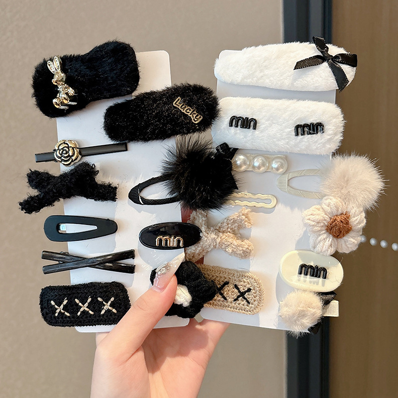 Peel de peluche para niños BB clip clip de peluche clip lateral para niñas lindas niñas toque de pelo para bebés