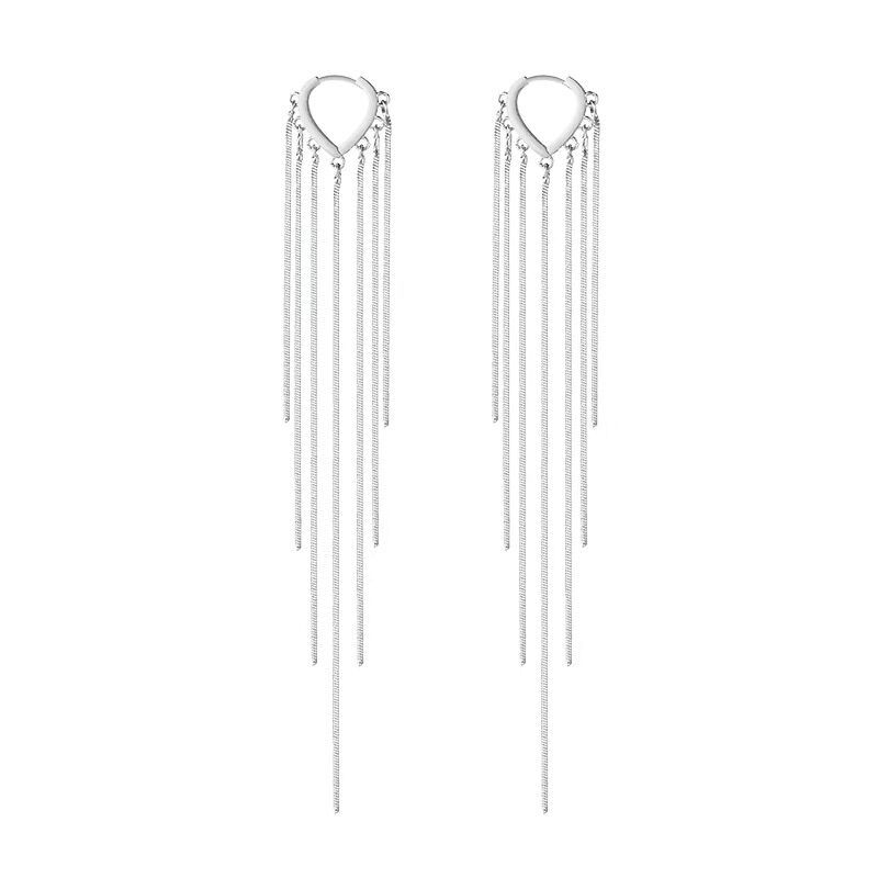 Orecchini a cuore con nappe da donna gioielli eleganti statement_voghion.com