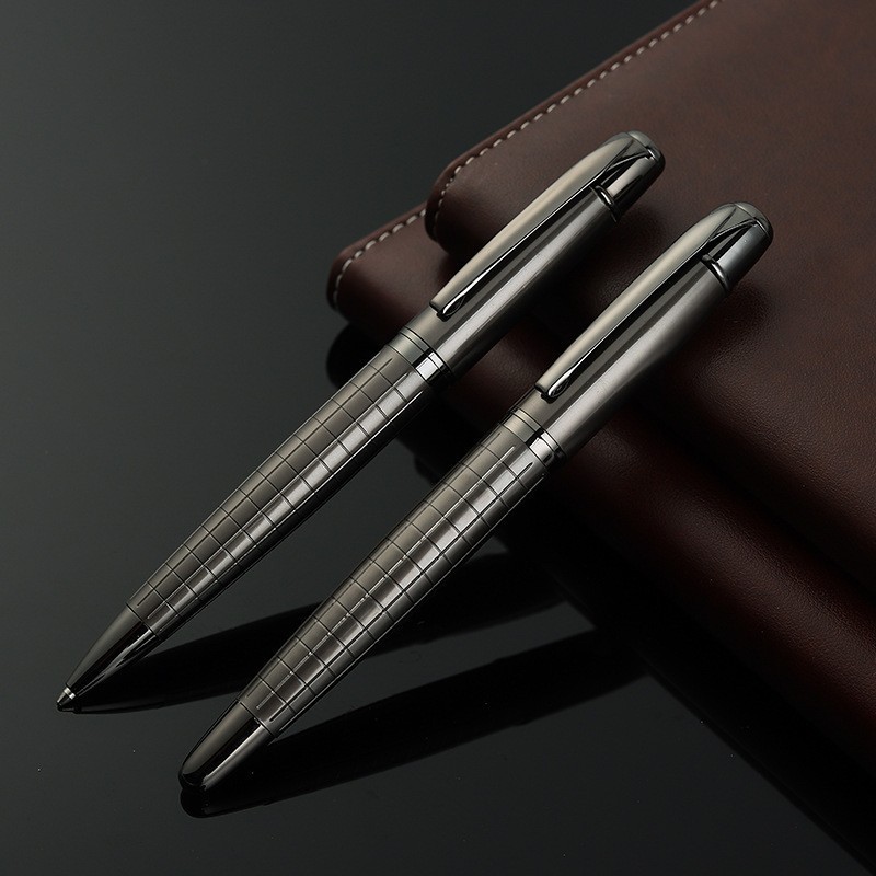 Student Daily Signature Pen Black Smooth Business Gift Metal Gel Pen Logo Office Study Pen Ballpoint Pen