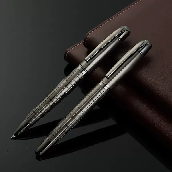 Student Daily Signature Pen Black Smooth Business Gift Metal Gel Pen Logo Office Study Pen Ballpoint Pen