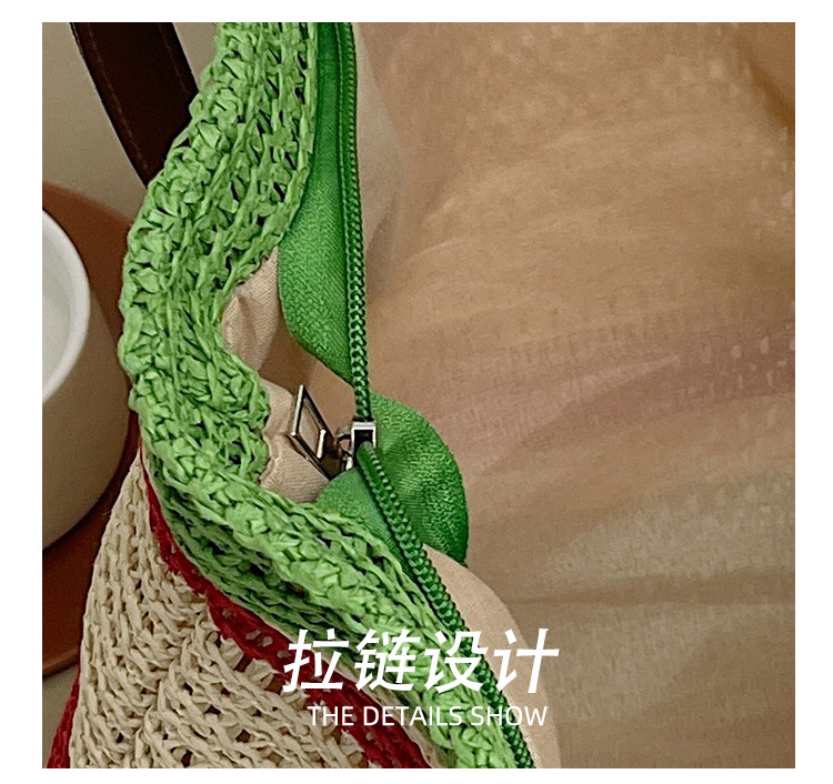 Wholesale of new straw woven bags for Spring 2025, large-capacity cross-border trendy and fashionable tote bags, casual commuting underarm bags undefined