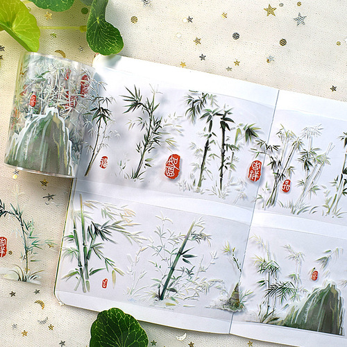 Original sparkling hemp hand ledger tape material Magic Castle pet tape hand ledger special material full roll of Wubao tape