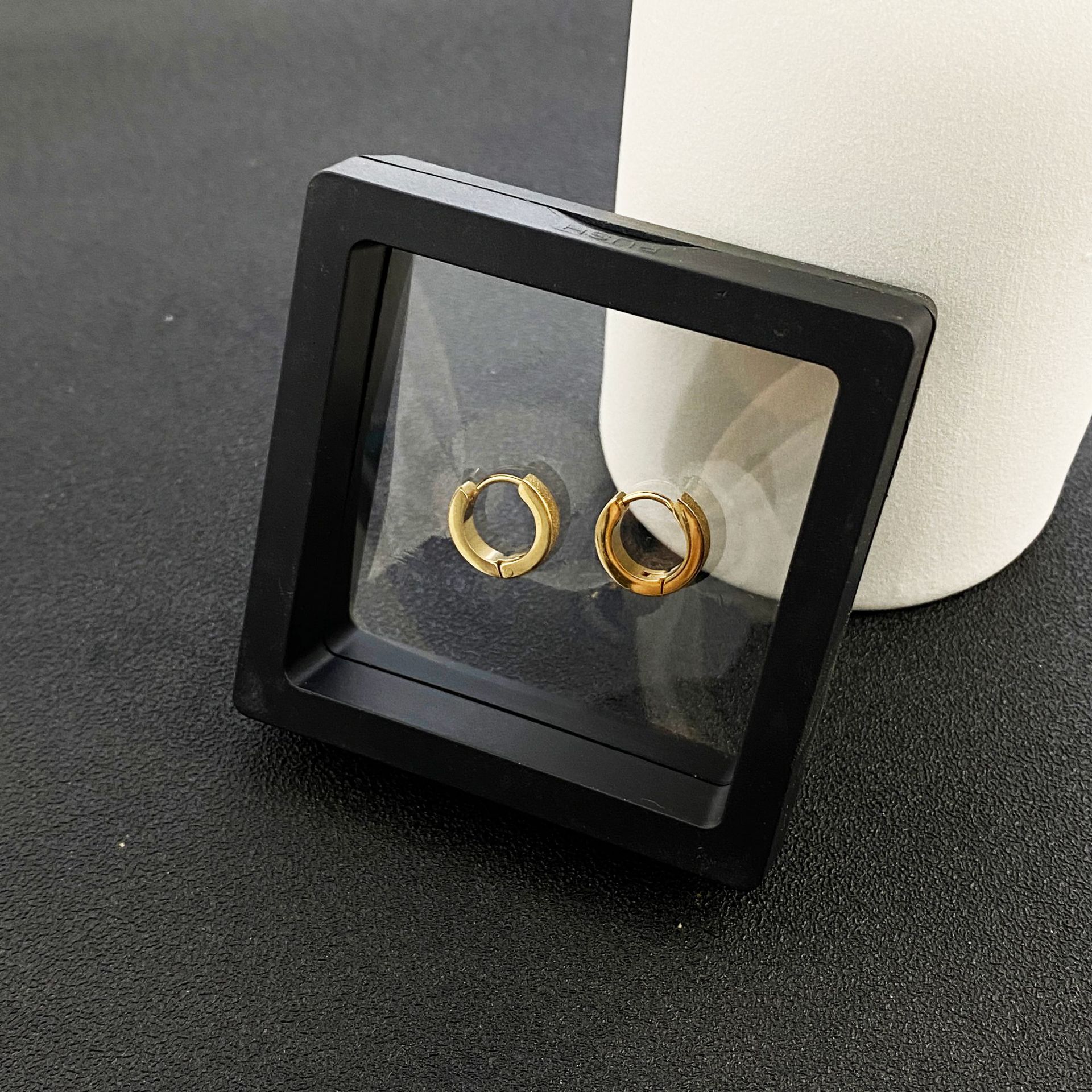 首饰收纳盒 PE膜悬浮盒透明展示 项链戒指耳环彩色包装珠宝礼品盒