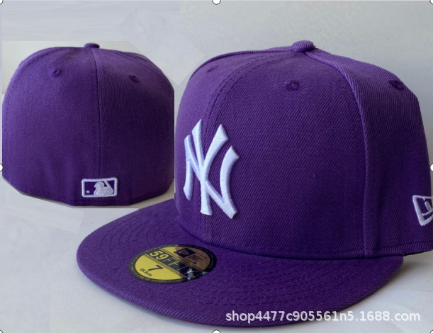 Sombreras de béisbol totalmente cerradas para hombres no ajustables, sombreros de baile callejero totalmente cerrados, sombreros de borde plano, sombreros de tamaño americano